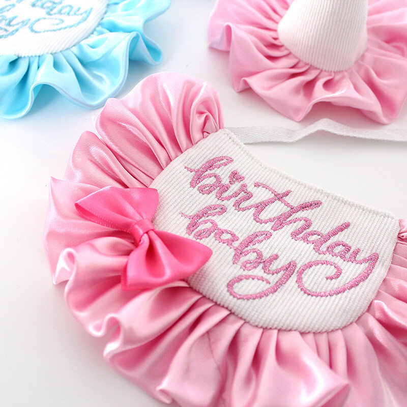 Pălărie pentru ziua de naștere pentru câine Esarfă drăguță Accesorii pentru animale de companie Esarfă pentru ziua de naștere pentru câine Savete pentru petrecere Esarfă pentru gât pentru animale de companie Bijuterii drăguțe pentru cățeluș Accesorii pentr