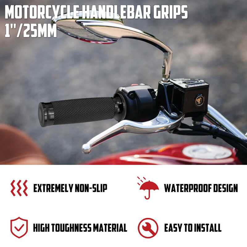 Univerzálne rukoväte na riadidlá motocykla 1 "25 mm pre Harley Sportster 883 1200 XL Touring Street Glide Dyna Softail Custom VRSC