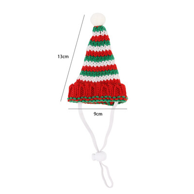 Kalėdinė mini mezgimo naminių gyvūnėlių kepurė Šaliko medžiaga rankdarbiams Papuošalai Mieli kačių šunų drabužiai Aksesuarai Siuvimo amatų reikmenys