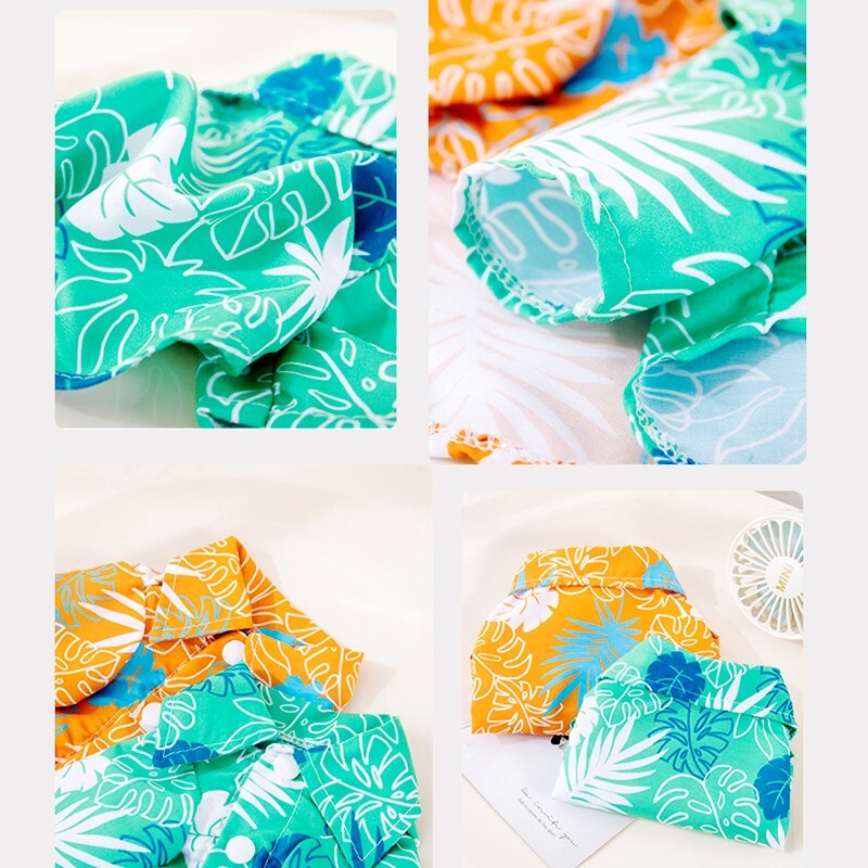 Ljetna odjeća za pse za kućne ljubimce Majica za pse u havajskom stilu Modni print Kostimi za štene Kostimi za čivavu mopsa Yorkshire majice Košulja za mačke