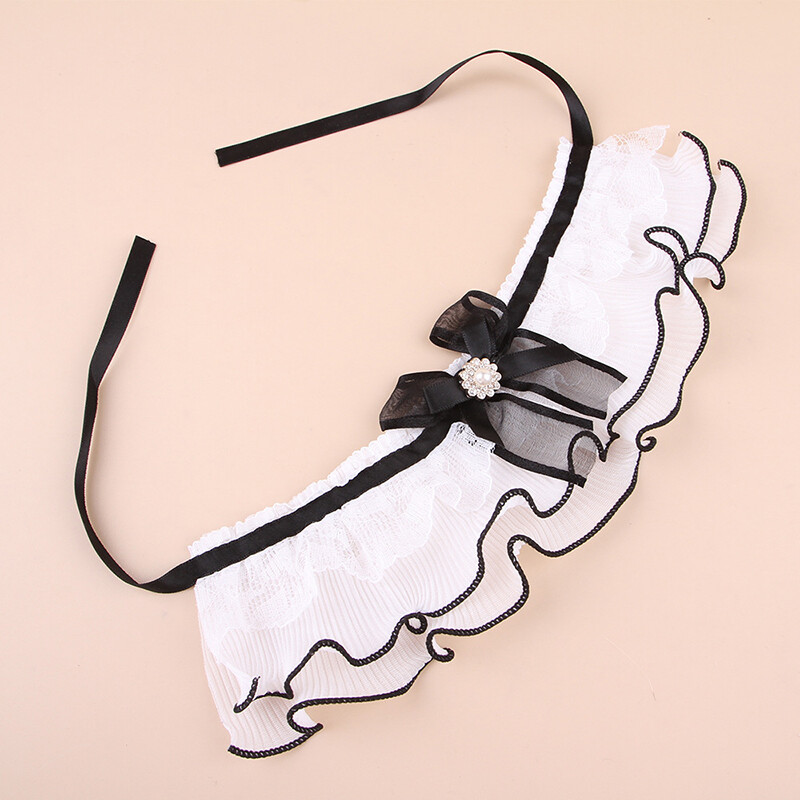 Doggy Bib dvielis Satriecošs pērļu rotājums mežģīņu apkakle Regulējama kaķa suņu priekšautiņi mājdzīvnieku aksesuāri kucēns kakla lakata siksnas šalle