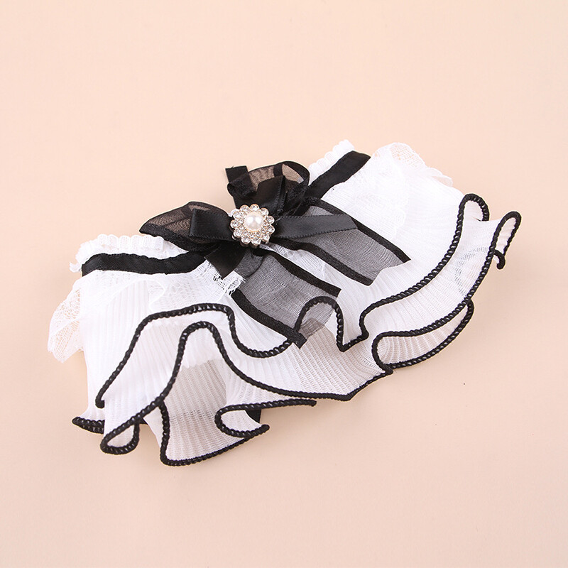 Doggy Bib dvielis Satriecošs pērļu rotājums mežģīņu apkakle Regulējama kaķa suņu priekšautiņi mājdzīvnieku aksesuāri kucēns kakla lakata siksnas šalle