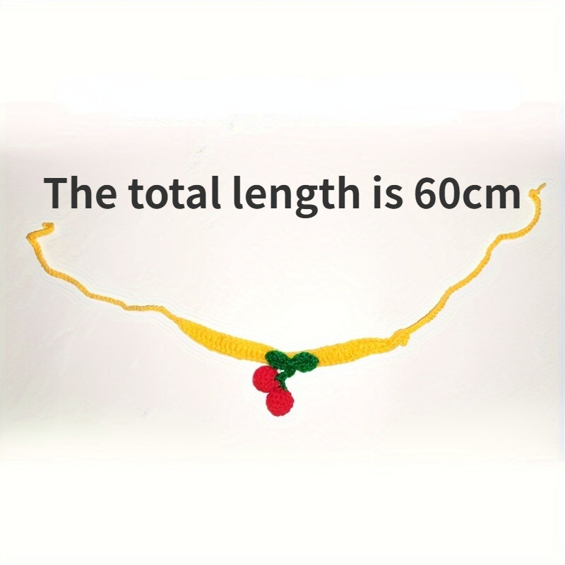 Obojok pre domáce zvieratá Ručne pletený obojok pre mačky s čerešňovým dekorom Roztomilý náhrdelník pre mačky Potreby pre mačky ошейник для кошек para gatos accesorios