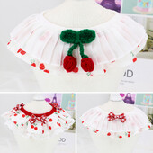 Jauka mežģīņu apkakle suņiem