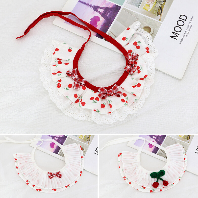 Jauka mežģīņu apkakle suņiem