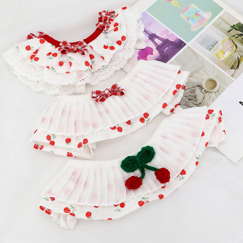 Jauka mežģīņu apkakle suņiem