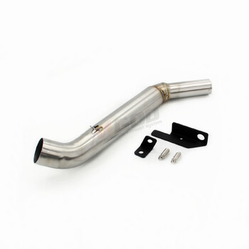 NS200 за BajajPulsarNS200 Bajaj NS 200 51 mm Motorcross мотоциклетен изпускател Mid Middle Link Pipe Racing Коляно от неръждаема стомана