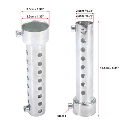 Motoforti 35mm 42mm 45mm 48mm 60mm OD motociklo išmetimo duslintuvas vamzdis duslintuvas duslintuvas universalus nerūdijantis plienas