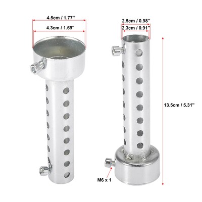 Motoforti 35mm 42mm 45mm 48mm 60mm OD motociklo išmetimo duslintuvas vamzdis duslintuvas duslintuvas universalus nerūdijantis plienas