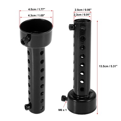 Motoforti 35mm 42mm 45mm 48mm 60mm OD motociklo išmetimo duslintuvas vamzdis duslintuvas duslintuvas universalus nerūdijantis plienas