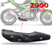 Z900 anglies pluošto šiluminio skydo išmetimo dangčio apsauga nuo nuplikimo, skirta Kawasaki Z900 2017 2018 2019 2020 2021 Yoshimura AK Le