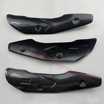 Z900 Въглеродни влакна Heat Shield Предпазител на капака на ауспуха Anti-Scalding Shell за Kawasaki Z900 2017 2018 2019 2020 2021 Yoshimura AK Le