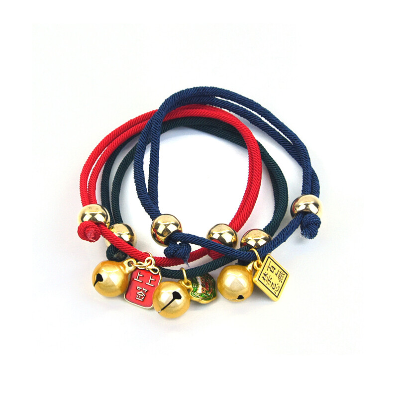 3 spalvų naminių kačių raudona virvė Maža varpelio antkaklis tinka mažam šuniui triušiui katei Mielam šuniui raudonos virvės karoliai meškiukas Naujųjų metų antkaklis