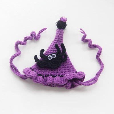 Helovino vaiduoklių festivalis Katės nėrimo antkaklis šuniui augintiniui seilinukas dekoravimas antkaklis moliūgas rankų darbo vilnos mezgimo šunų bandana