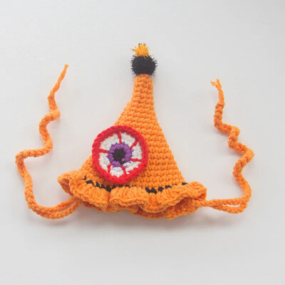 Helovino vaiduoklių festivalis Katės nėrimo antkaklis šuniui augintiniui seilinukas dekoravimas antkaklis moliūgas rankų darbo vilnos mezgimo šunų bandana