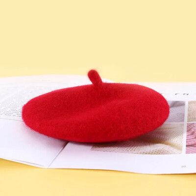 Šunų vilnos beretės kepurė Katė Madinga beretė Creative Mini vienspalvė kepurė naminiams gyvūnėliams šuniukų galvos apdangalai Dekoratyvinė kepurė mažam ir vidutiniam šuniui