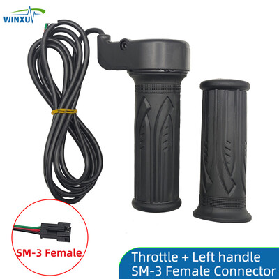 Bicicletă electrică Twist Throttle Hall Senzor Rotire Mâner Accelerator 1,5 m pentru Scooter Electric Ebike E-bike Motocicletă Triciclu