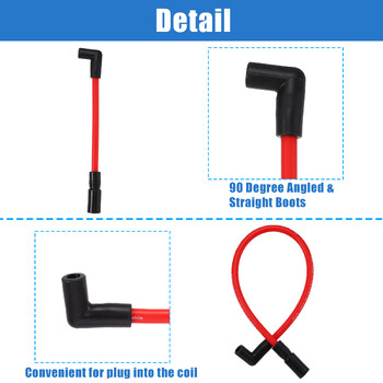 X Autohaux 2 ΤΕΜ 10,4 mm 10 mm Μοτοσικλέτας Μπουζί Σύρμα Για Αξεσουάρ Μοτοσικλέτας Harley-davidson Softail Dyna FXD 1999-2017