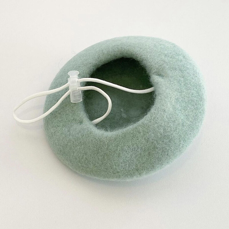 Naminių gyvūnėlių mada Žieminė Vilna Beretė Skrybėlė Katės Šunys Mielos Dailininkė Kepuraitė Šuniukas Kačiukas Šiltos Ausinės kalėdiniai rūbai Priedai