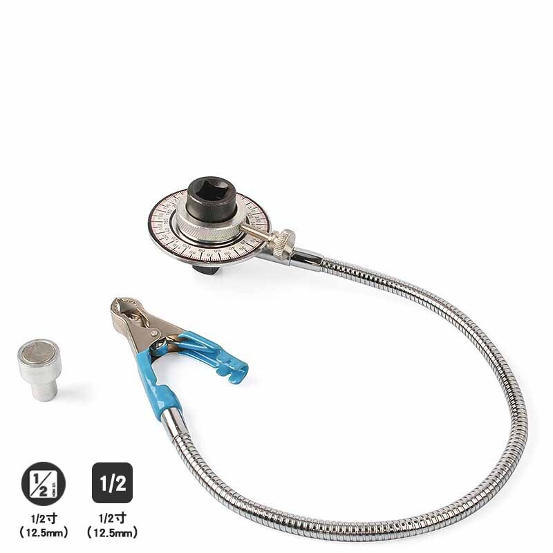 Profesionalus matavimo įrankio pavaros sukimo momento kampo matuoklis 360° Reguliuojamas 1/2 colio pavaros sukimo momento matuoklis veržliarakčių rinkinys Profesionalus matavimo įrankis