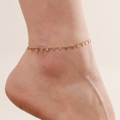 Vasaros Boho apvalios geležies detalės kutais pakabukas pakabukas moterims paplūdimio klasikinė nerūdijančio plieno apyrankė vandeniui atspari papuošalų dovana