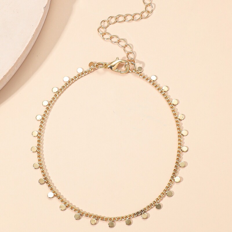 Vasaros Boho apvalios geležies detalės kutais pakabukas pakabukas moterims paplūdimio klasikinė nerūdijančio plieno apyrankė vandeniui atspari papuošalų dovana