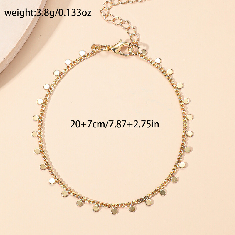 Vasaros Boho apvalios geležies detalės kutais pakabukas pakabukas moterims paplūdimio klasikinė nerūdijančio plieno apyrankė vandeniui atspari papuošalų dovana