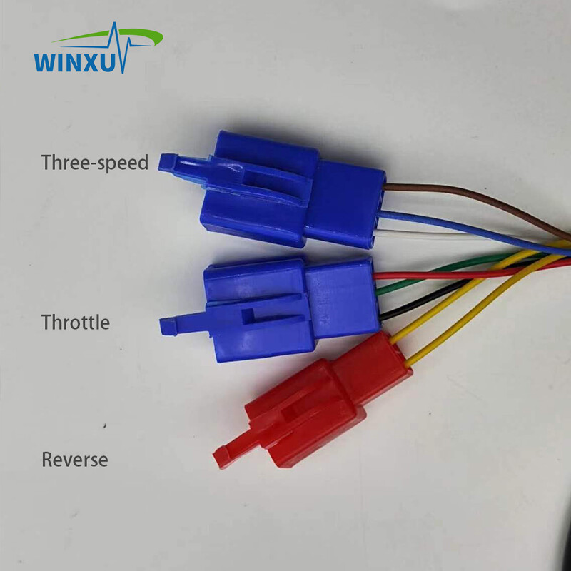Trotineta electrică Accelerație de răsucire Hall 5V înainte înapoi, 3 viteze, mâner de rotire din metal auriu