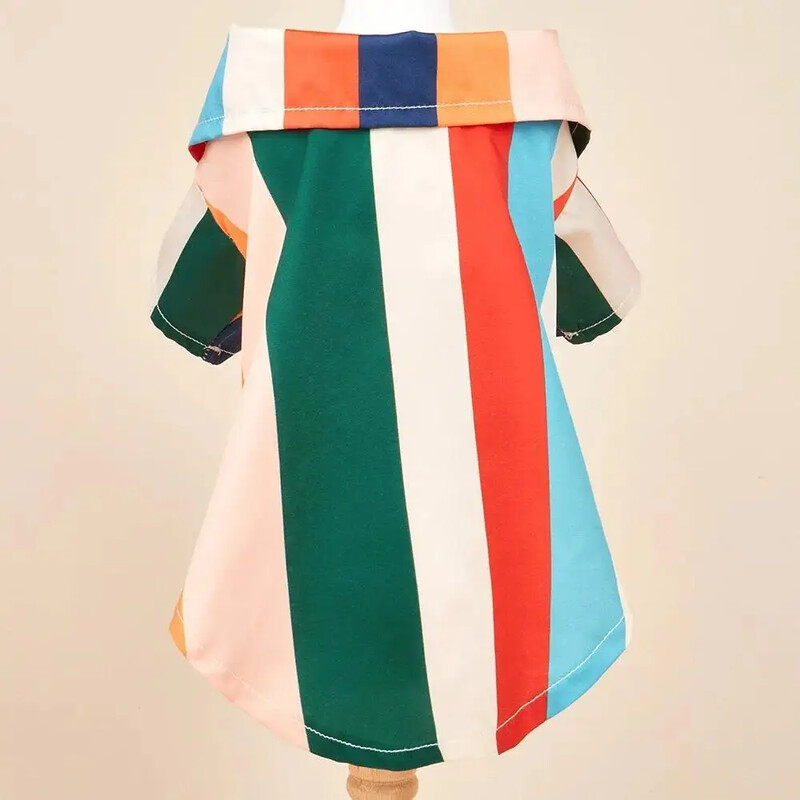 Ins Wind dryžuotų spalvų šunų drabužiai Mieli drabužiai katėms Gamintojai Didmeninė prekyba naminiams gyvūnėliams skirtų drabužių marškiniai