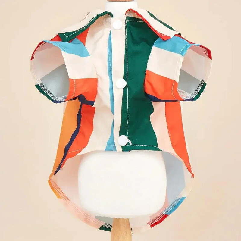 Ins Wind dryžuotų spalvų šunų drabužiai Mieli drabužiai katėms Gamintojai Didmeninė prekyba naminiams gyvūnėliams skirtų drabužių marškiniai