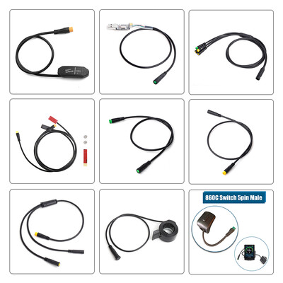 E-jalgratta kaabel Bafang / 8FUN mootorikomplektide jaoks Käiguanduri USB programmeerimine Hüdraulilise pidurianduri ekraanihoidja 5 PIN piduri 3 kontaktiga 1T4