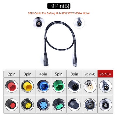 E-dviračio kabelis, skirtas Bafang / 8FUN variklių rinkiniams Pavarų jutiklio USB programavimas Hidraulinių stabdžių jutiklio ekrano laikiklis 5PIN stabdžių 3 kontaktų 1T4