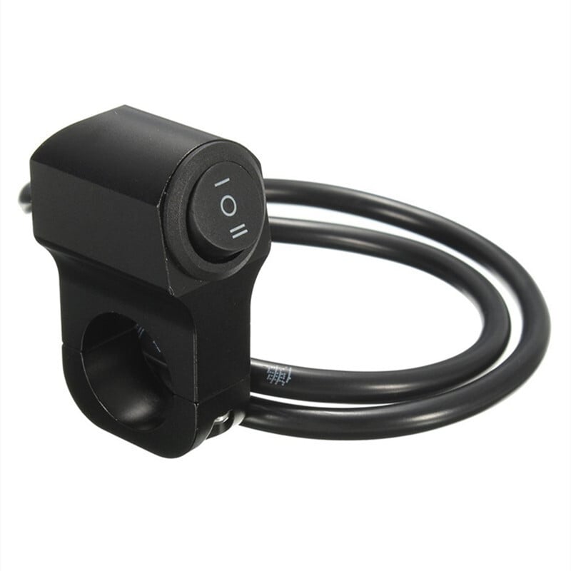 7/8 '' 22 cm hliníkový spínač svetlometov na riadidlá motocykla, trojpolohový vodotesný spínač 12V hmlových reflektorov, retro spínač