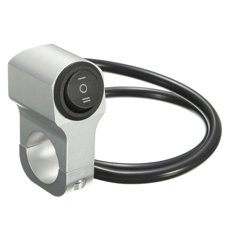 7/8 '' 22 cm hliníkový spínač svetlometov na riadidlá motocykla, trojpolohový vodotesný spínač 12V hmlových reflektorov, retro spínač