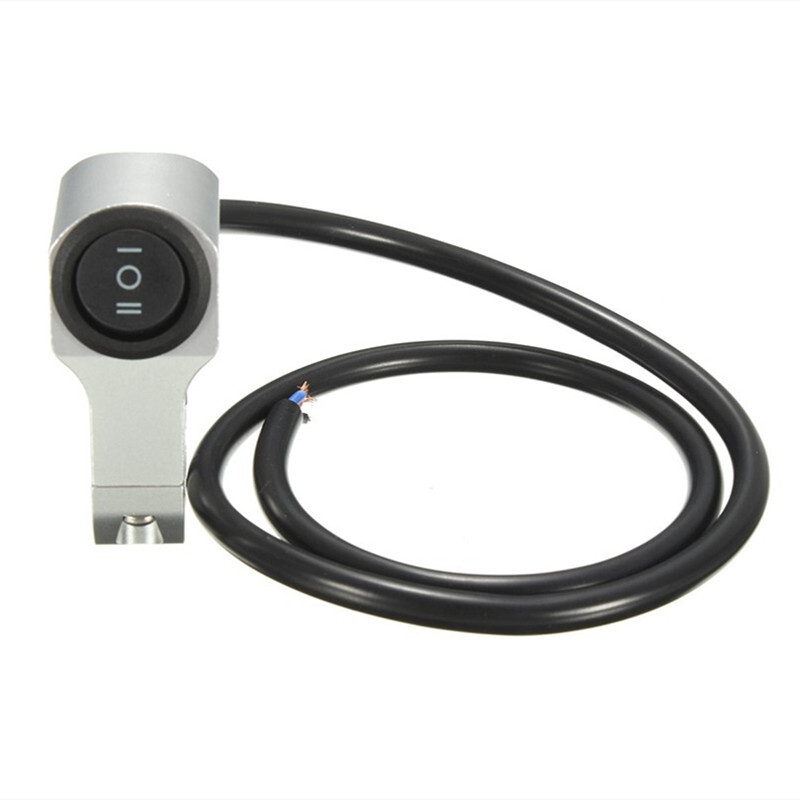 7/8 '' 22 cm hliníkový spínač svetlometov na riadidlá motocykla, trojpolohový vodotesný spínač 12V hmlových reflektorov, retro spínač