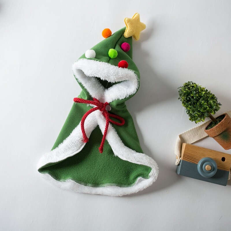 Ziemassvētki Kaķi Apmetņi Suņu apmetņi Ziemas silti Suņi Apmetņi Ziemassvētku vecīša tērps Kaķis Ziemassvētku kostīms Svētku kostīms Mājdzīvnieku apģērbi Smieklīgi aksesuāri Dekors