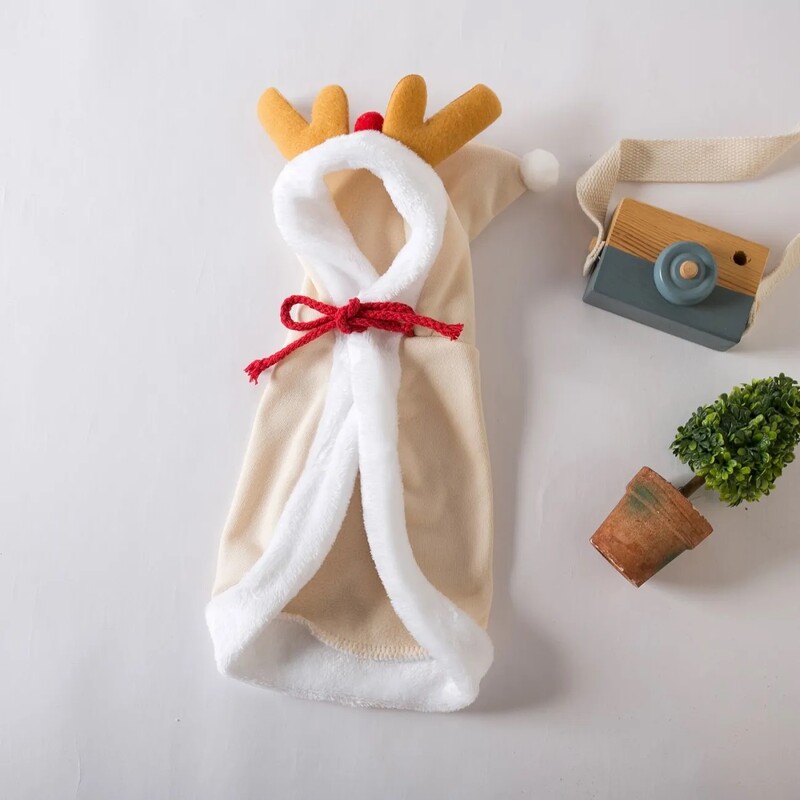 Ziemassvētki Kaķi Apmetņi Suņu apmetņi Ziemas silti Suņi Apmetņi Ziemassvētku vecīša tērps Kaķis Ziemassvētku kostīms Svētku kostīms Mājdzīvnieku apģērbi Smieklīgi aksesuāri Dekors