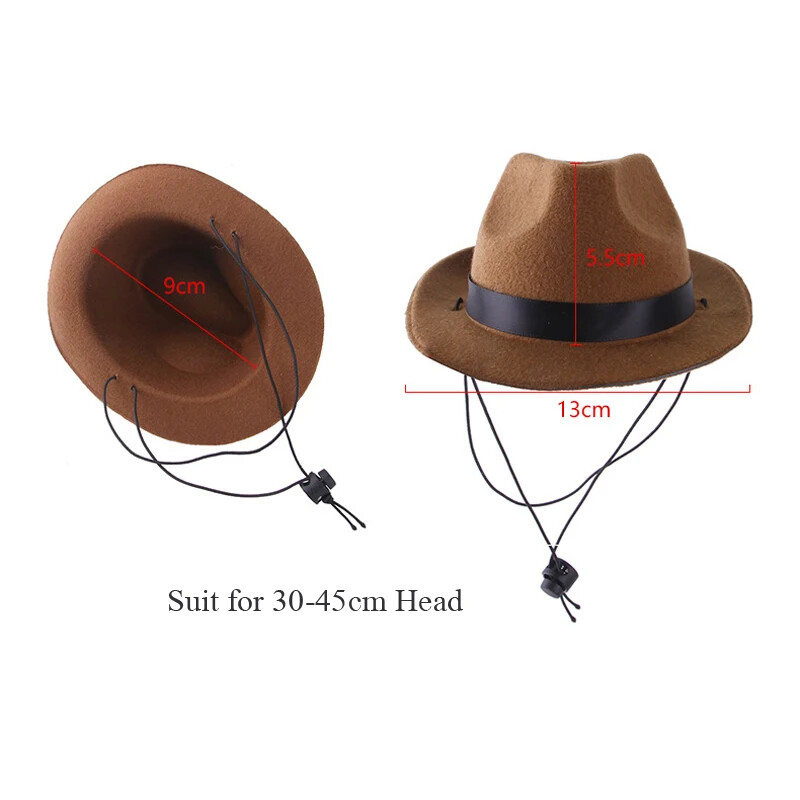 Klobúk pre domáce zvieratá, pes, mačka, západný kovbojský klobúk, halloween, čiapky pre domáce zvieratá, vtipné retro fotorekvizity, doplnky pre psov, dekorácie pre bábiky a domáce zvieratá