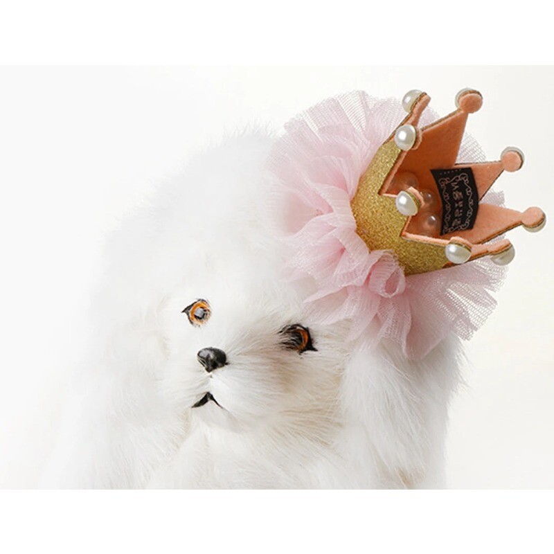 Jauka mežģīņu princese kronis suns kaķis mājdzīvnieku matu klips kāzu dzimšanas dienas ballīte, fotogrāfija, dekorācija mājdzīvnieku piederumi, dāvana kaķēnu kucēnam