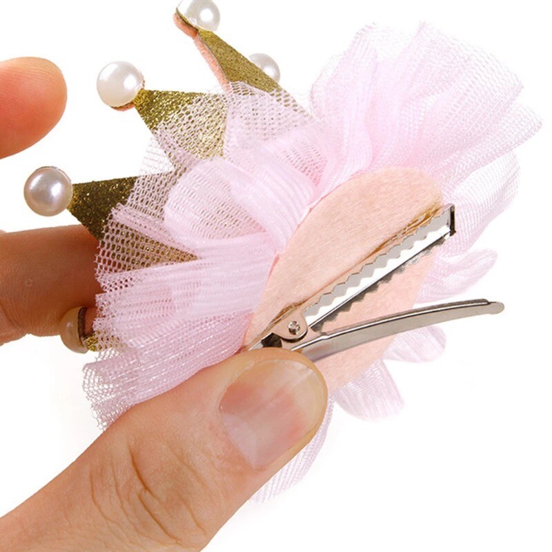 Jauka mežģīņu princese kronis suns kaķis mājdzīvnieku matu klips kāzu dzimšanas dienas ballīte, fotogrāfija, dekorācija mājdzīvnieku piederumi, dāvana kaķēnu kucēnam