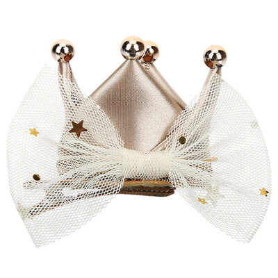 Mieli nėriniai princesė karūna katė augintinio plaukų segtukas Vestuvių gimtadienio vakarėlio fotografija Dekoracija Naminių gyvūnėlių reikmenys Dovana kačiukui šuniukui