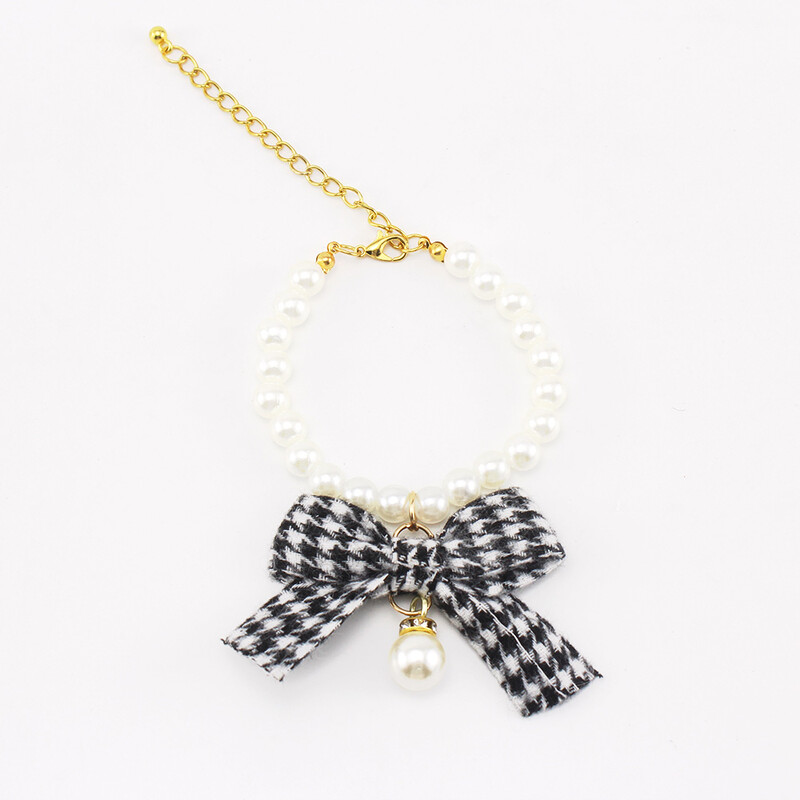 Pērļu kaklarota kaķiem kucēnam Regulējama vērtne Houndszoth stilā Ziemassvētku dāvanas Eleganti mājdzīvnieki Piederumi Aksesuāri Suņi Loki Kaklasiksna