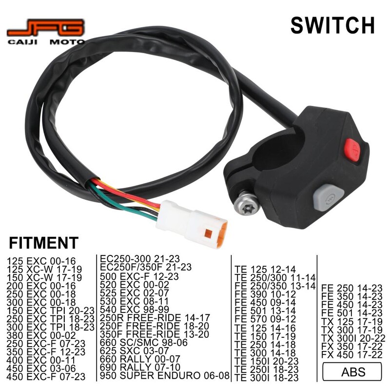 Motociklų priedų jungiklis skirtas GASGAS KTM HONDA EC ECF EXC XCW EXCTPI EXCF FREERIDE SC SMC SXC RALLY SUPERENDURO TE TX FE FX