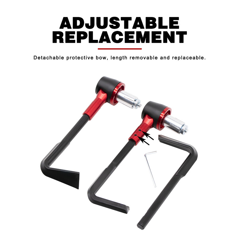 22 mm/0,87 collu universāls regulējams motocikla roku aizsargs Rokas aizsargs Vēja necaurlaidīgs sviras aizsargs aizsargs Modifikācijas pārnesumu sviras aizsargs