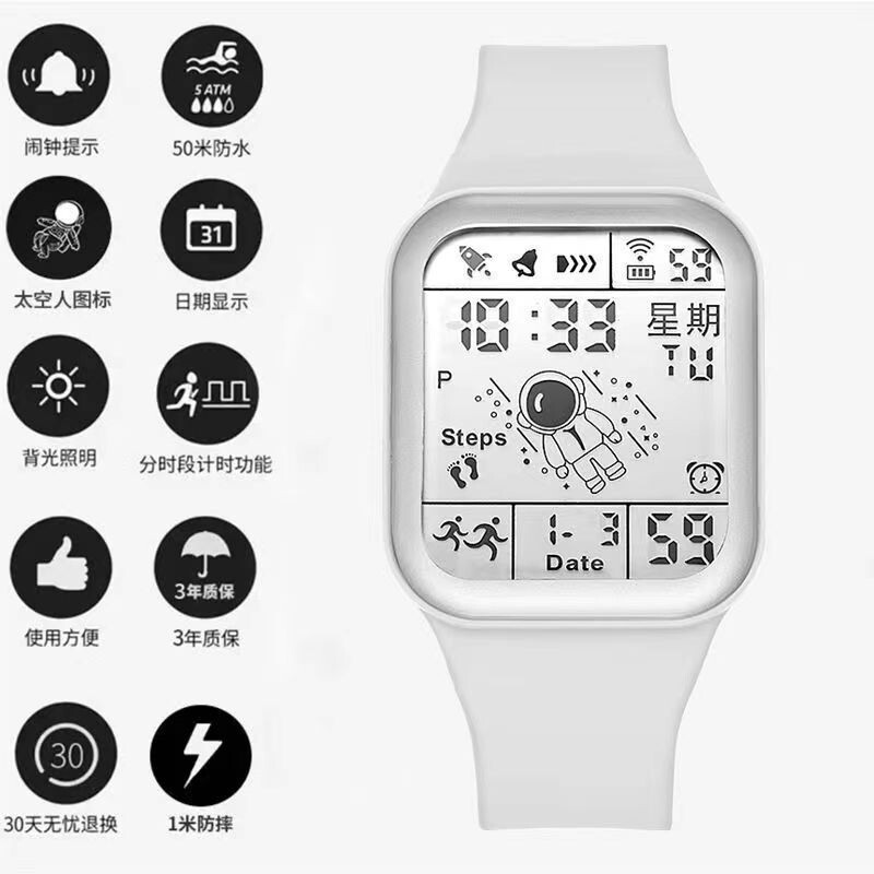 2023 nova crna tehnologija astronauti muškarci i žene studenti i djeca vodootporni višenamjenski sportski vodootporni internetski elektronički sat slavnih