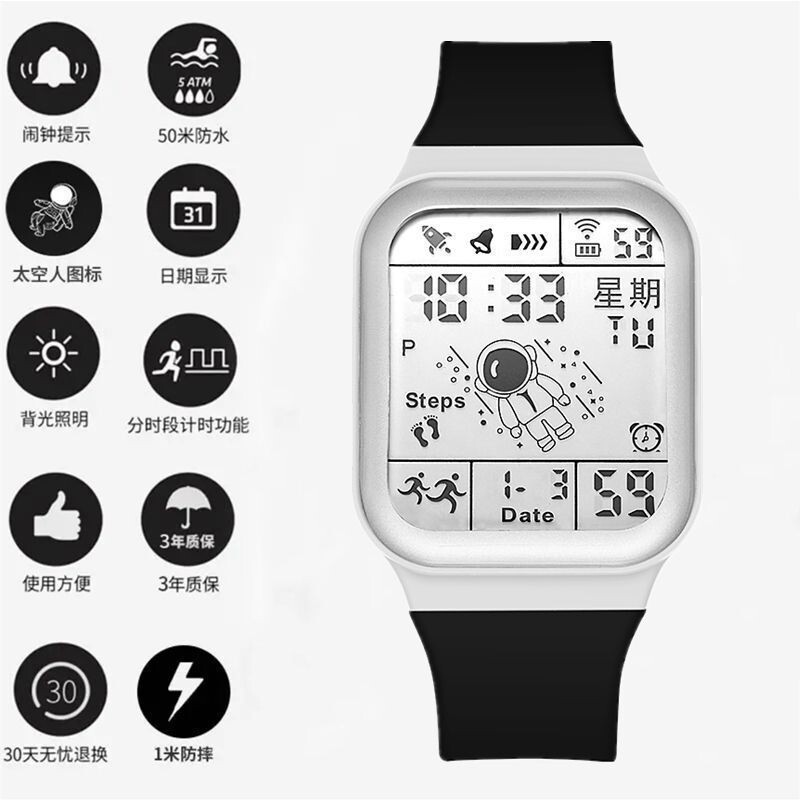 2023 nova crna tehnologija astronauti muškarci i žene studenti i djeca vodootporni višenamjenski sportski vodootporni internetski elektronički sat slavnih