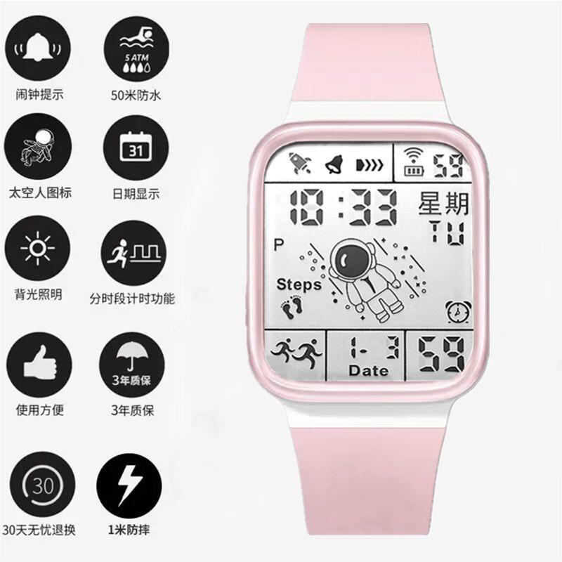 2023 nova crna tehnologija astronauti muškarci i žene studenti i djeca vodootporni višenamjenski sportski vodootporni internetski elektronički sat slavnih