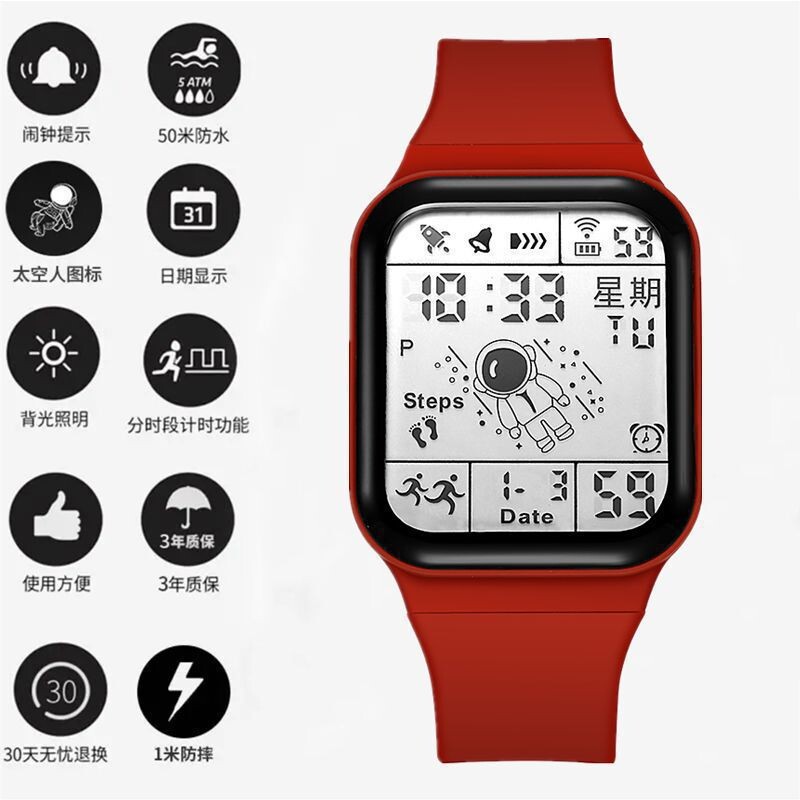 2023 nova crna tehnologija astronauti muškarci i žene studenti i djeca vodootporni višenamjenski sportski vodootporni internetski elektronički sat slavnih