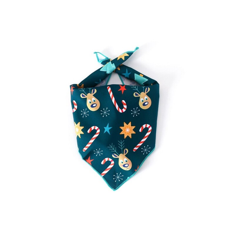 2 buc. Accesorii pentru rochie pentru pisicuțe drăguțe pentru brad de Crăciun liliac triunghi eșarfă pisică set de pălărie cu bavete de Crăciun, copac pentru câine din pâslă