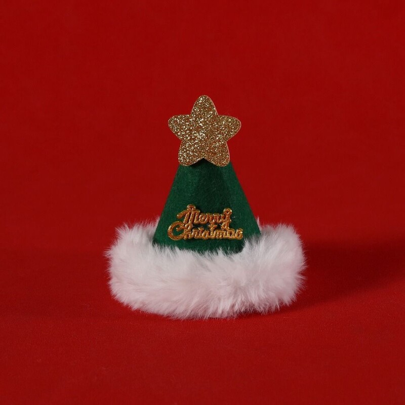 2 buc. Accesorii pentru rochie pentru pisicuțe drăguțe pentru brad de Crăciun liliac triunghi eșarfă pisică set de pălărie cu bavete de Crăciun, copac pentru câine din pâslă